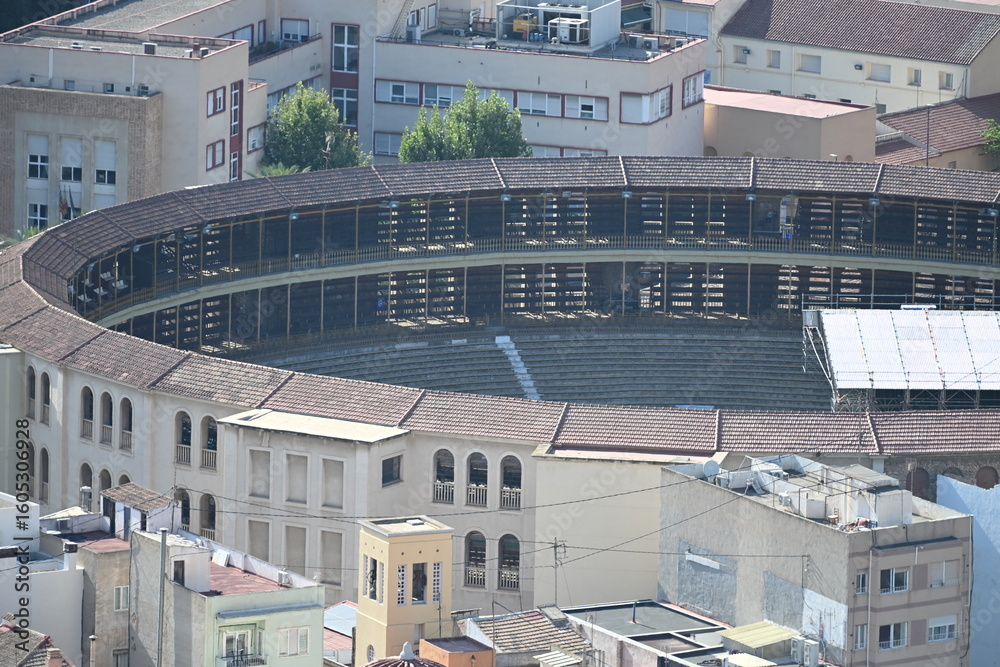 Naklejka premium arena widowiskowa do zabijania bykow Alicante widziana z góry