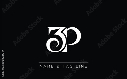 ZP logo design. A sophisticated, minimalistic logo design featuring golden stylized typography,  perfect for branding concepts emphasizing luxury, professionalism, and contemporary aesthetics.