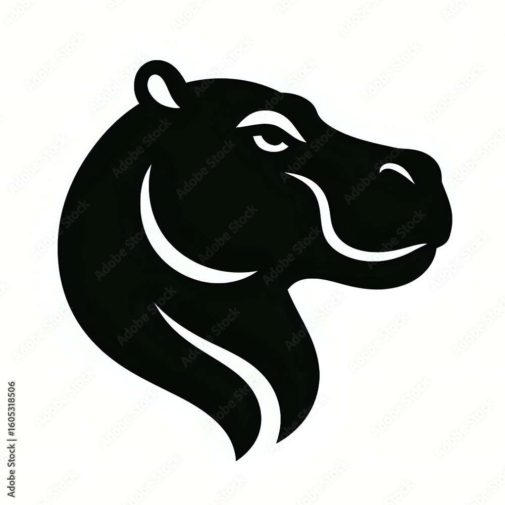 Obraz premium Hippo logo shape