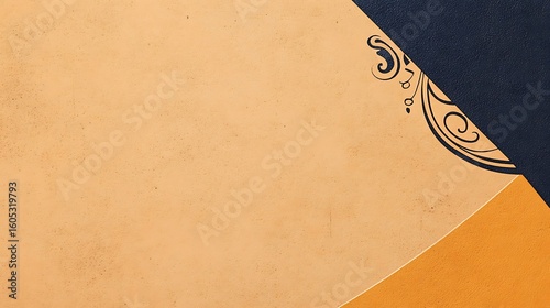 Vintage-style paper with decorative corner