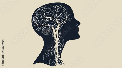 Human Vein Vessel Silhouette Vector Symbol Icon D
