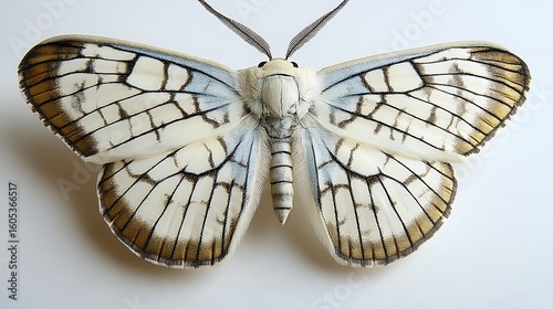 Detailed sculpted moth brooch