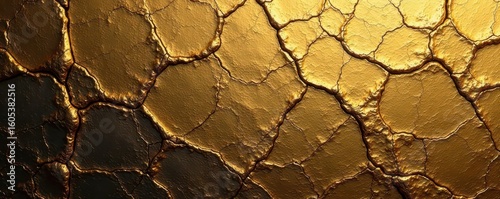 Abstract gold crackle, rich texture, elegant background , royalty-free, pattern, stock photo