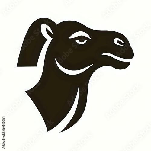 Obraz na płótnie vector image of a camel loga shape