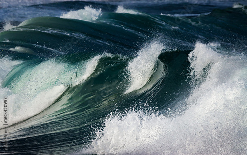 Rio de Janeiro, RJ, Brazil, 07/23/2025 - Waves breaking on Grumari Beach, west of Rio de Janeiro