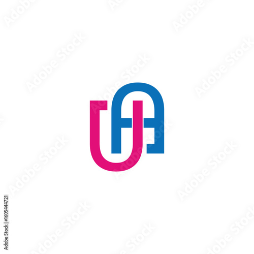 Logo Letter UA Simple