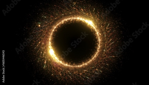 motion circle light effect with sparks