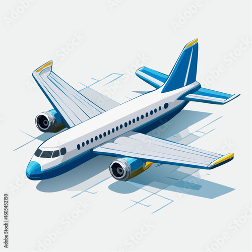 airplane on the sky