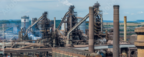 Obraz na płótnie Scunthorpe Steel works in the United Kingdom