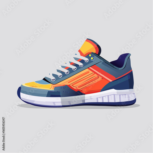 sport shoes on white background