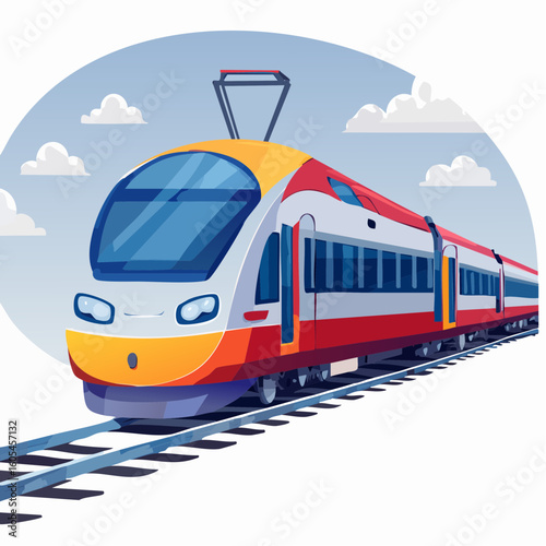 train on the railway