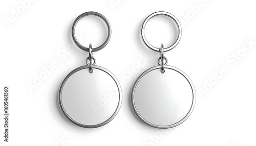 Blank metal keychains