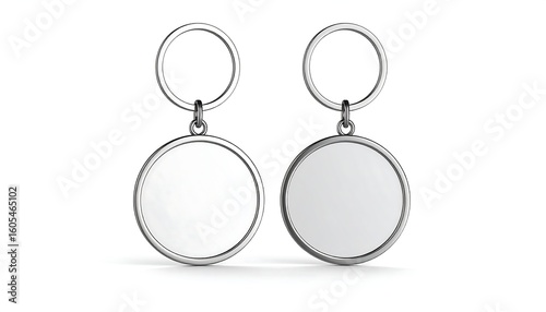 Blank round keychains