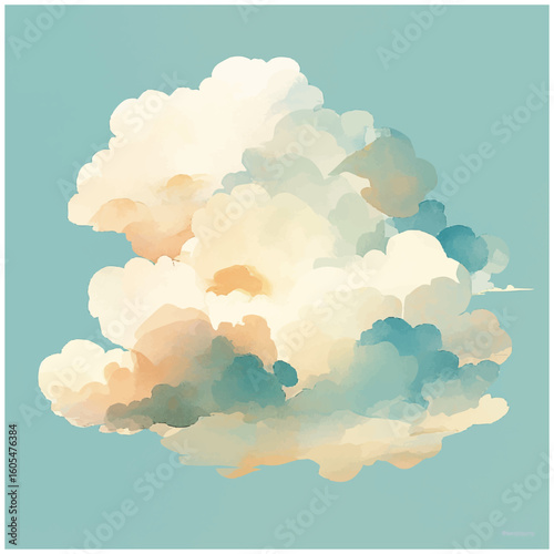 Abstract Cloud Artwork