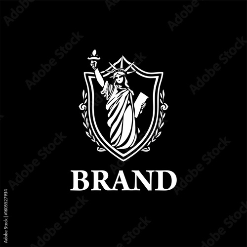 Shield of Liberty logo design template