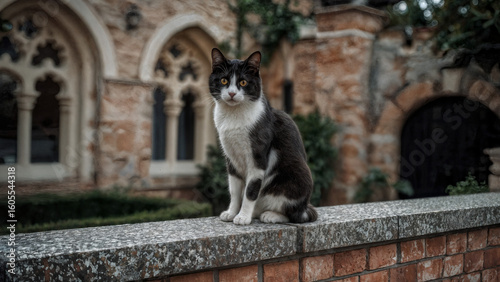 cat on the wall