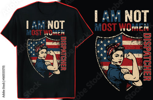 911 Dispatcher T-Shirt Design | Emergency Call Hero T-Shirt