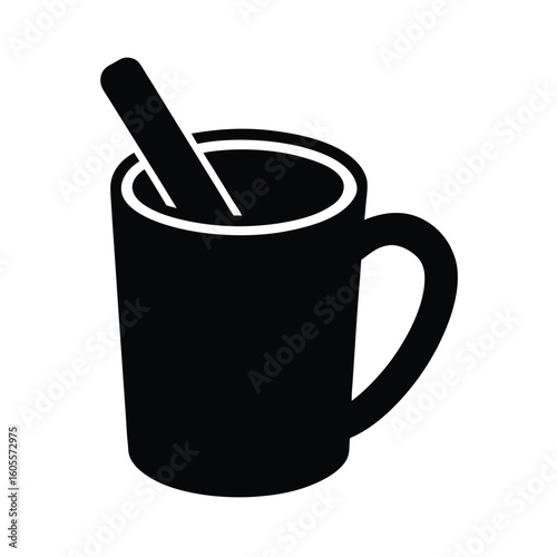 Cinnamon Stick Mug Icon Vector Illustration