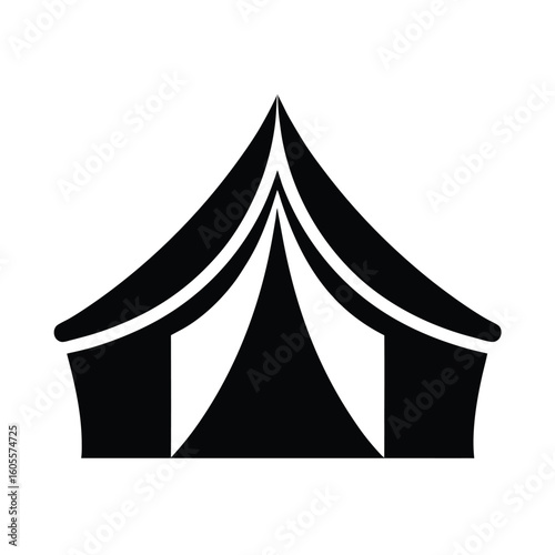 Tent Roof Pole Clip Icon Vector Illustration