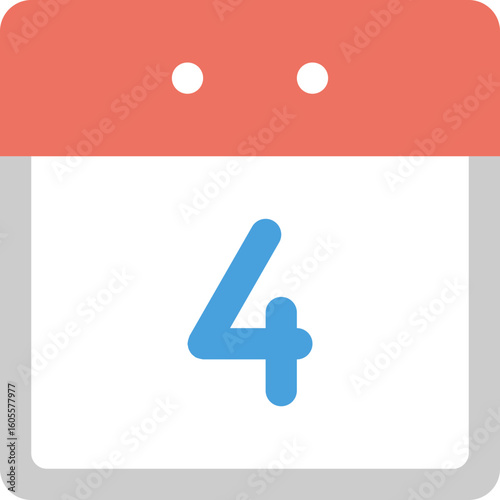Fourth Day Calendar Icon