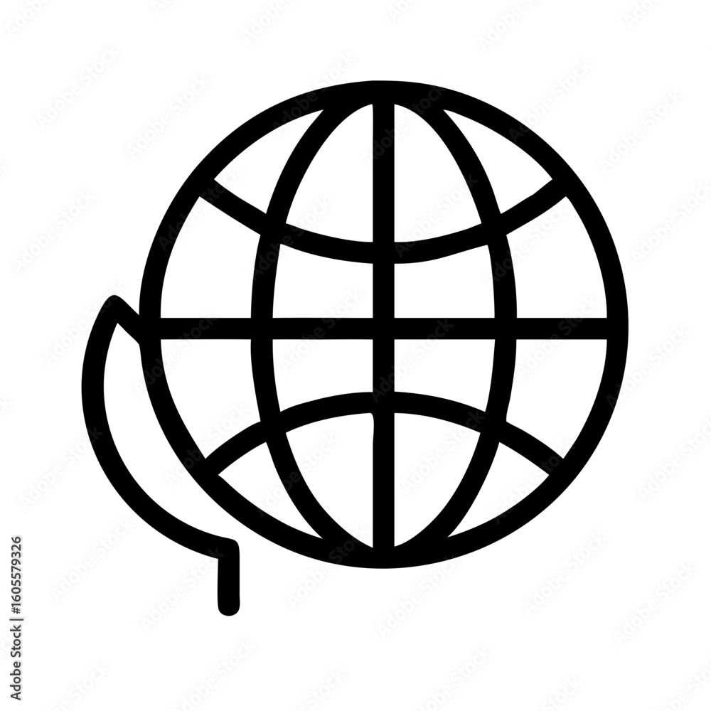 Globe earth world map with leaf vector illustration for ecology and environment concept design element Globe earth world map with leaf vector illustration for ecology and environment concept design element