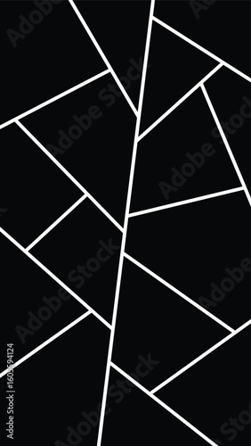 Picture or photo frame collage with random mosaic frame design template in 9:16 portrait ratio