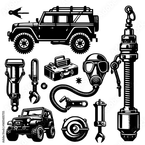 tools of offroad workshop
