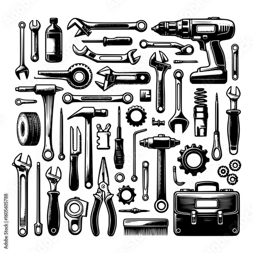 tools of offroad workshop