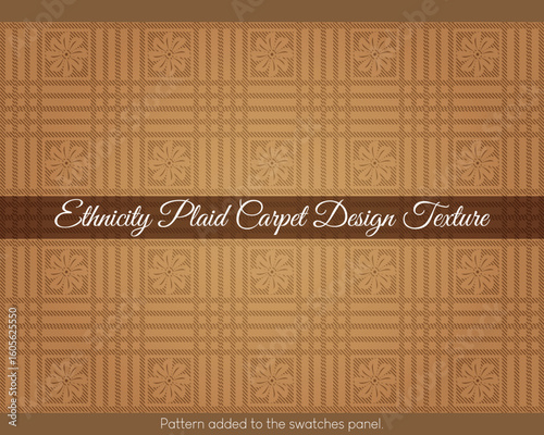 Ethnicity Plaid Carpet Design Texture