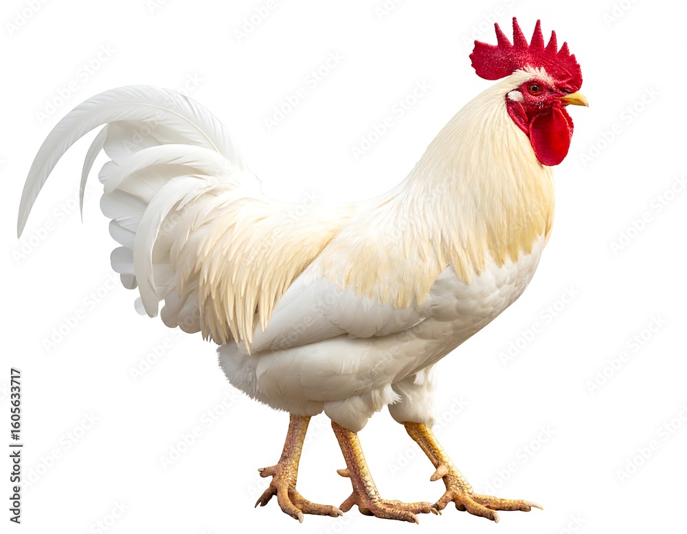 Fototapeta premium Creamy rooster profile