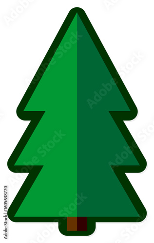 green Christmas tree