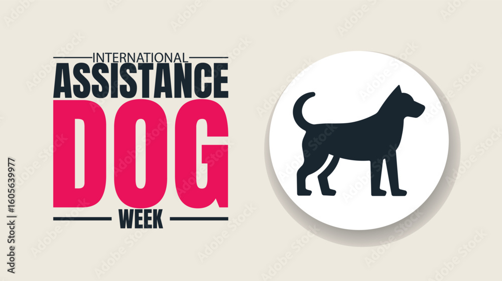 Obraz premium Celebrate International Assistance Dog Week, Heroes on Paws