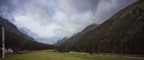 panoramic view of the mountains