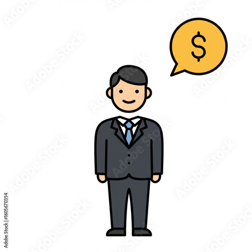 House with Dollar Sign Illustration. Residential House with Money Symbol. Real Estate, Mortgage, Property, Investment, Finance, Housing.
