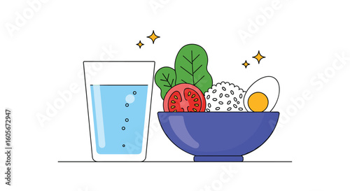 Healthy eating habits and hydration for a balanced lifestyle choices