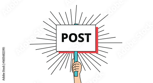 Announcing a new post to share important news and updates with your audience