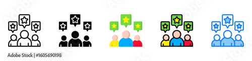 Rating icon multiple style 