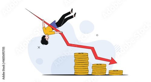 Economic downturn and financial crisis affecting business growth and investments critically impacting market performance