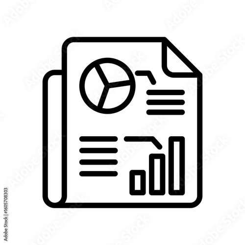 Reporting line icon