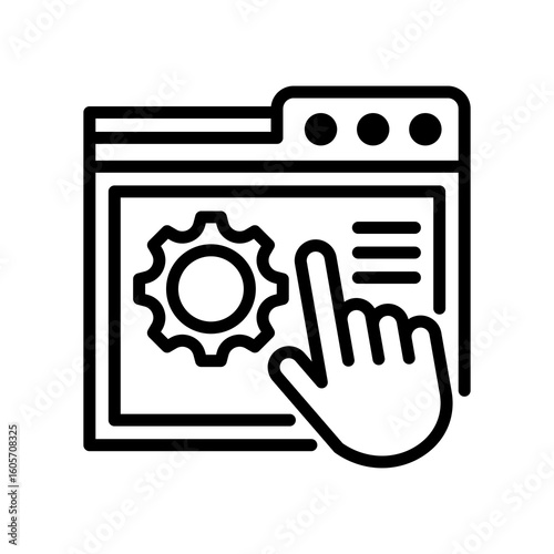 Self Service line icon