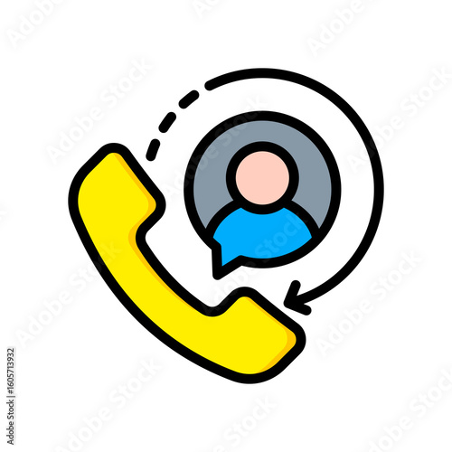 Phone lineal color icon
