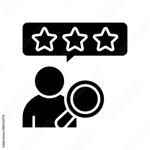 Review glyph icon