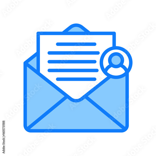 Email blue icon 
