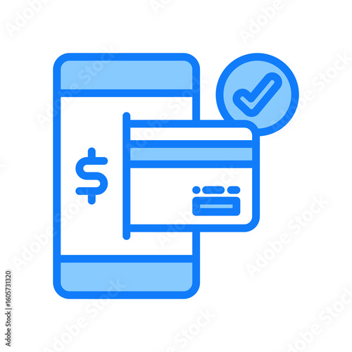 Payment blue icon 