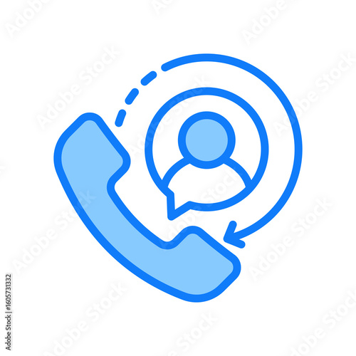 Phone blue icon 