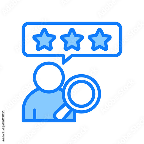 Review blue icon 