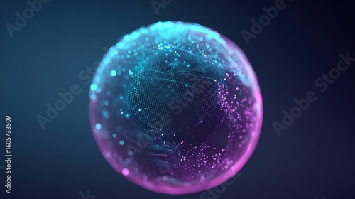 Wallpaper Mural Digital Globe Data Visualization Network Connection Torontodigital.ca