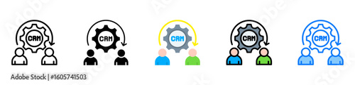 Crm icon multiple style 