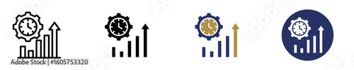 Operational Efficiency  Icon Set Multiple Style Collection