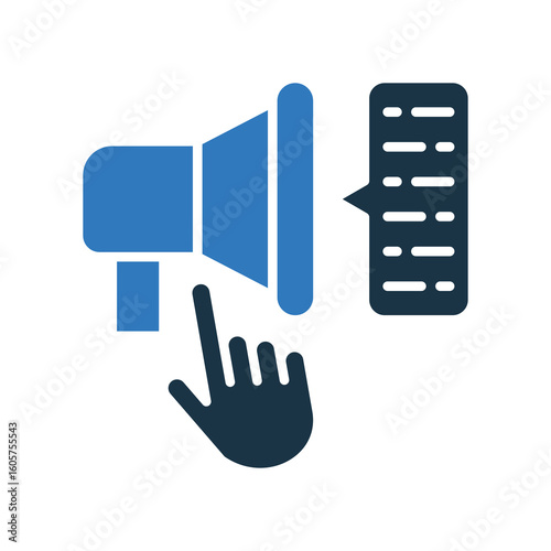 Call To Action mixed color icon